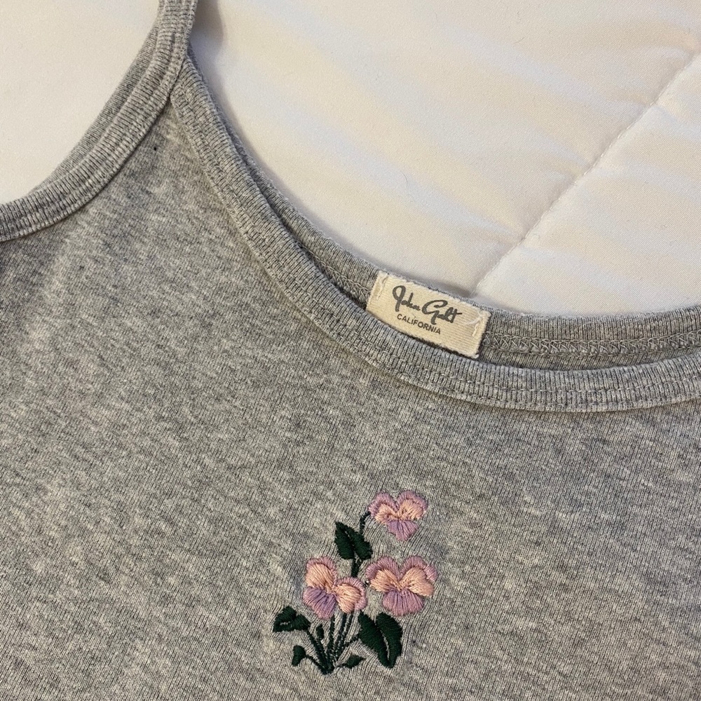 embroidered brandy melville tank